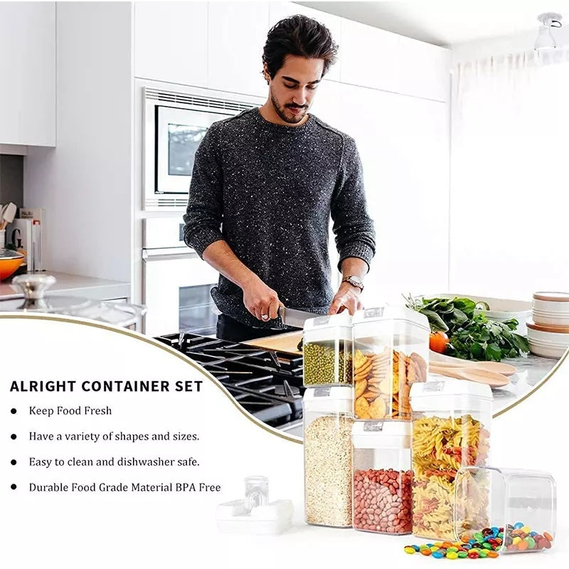 6pcs Set Easy Lock Food Storage