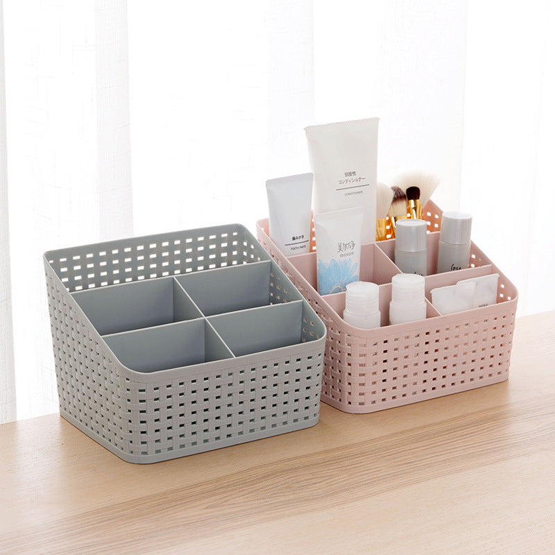 Rattan cosmetic storage box