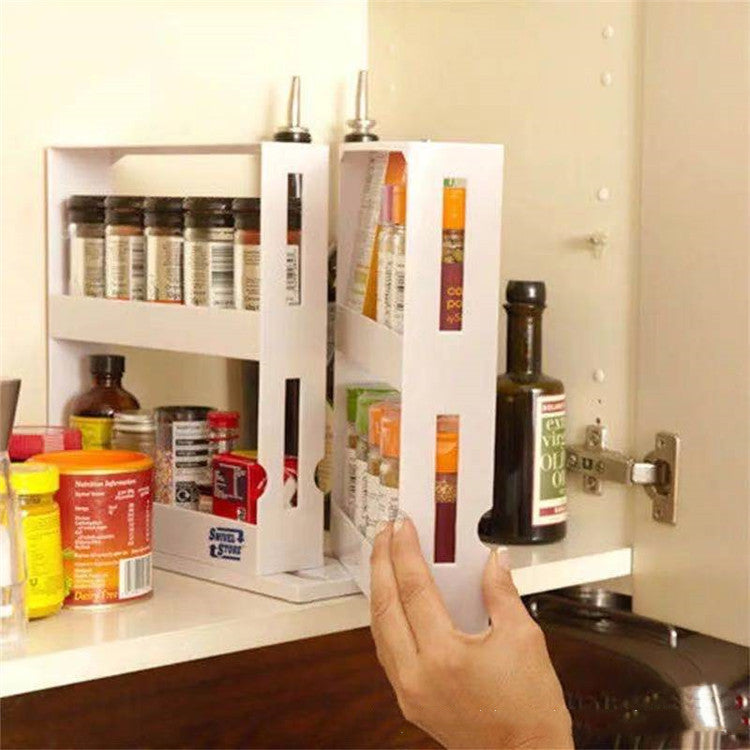 Spice Organizer Rack Rotating Storage