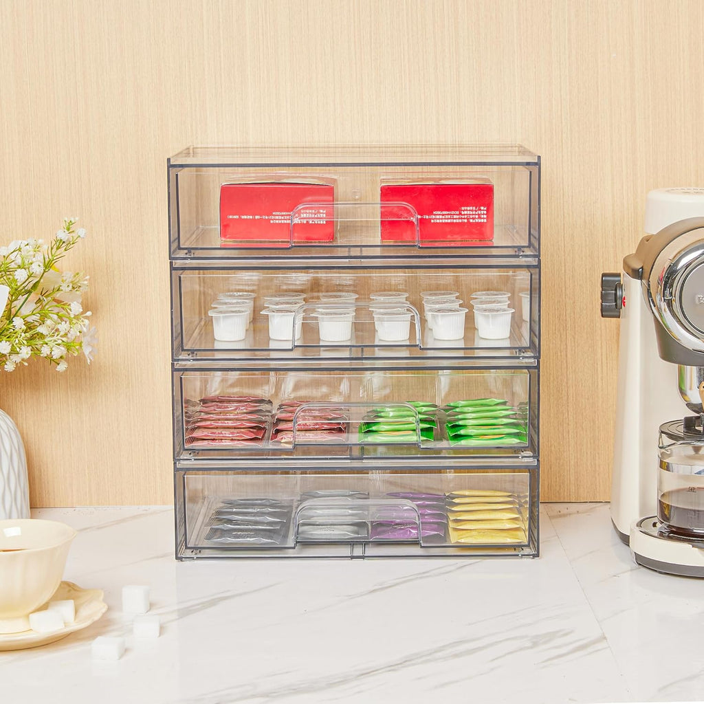Clear Stackable Storage Drawers