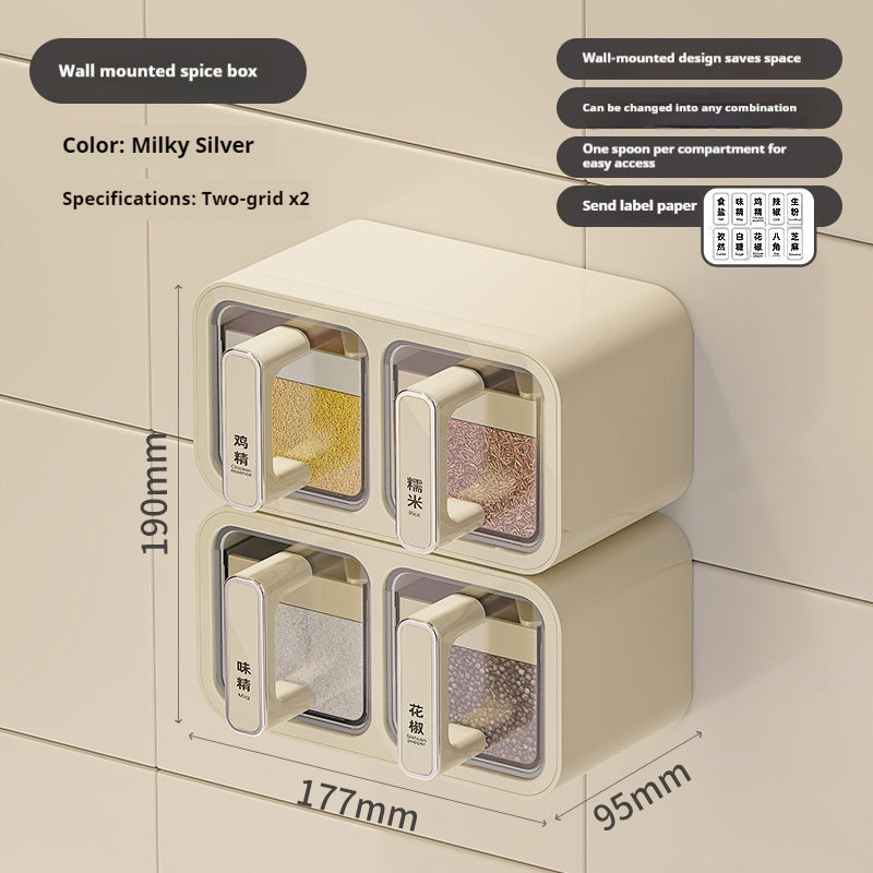Household Kitchen Wall Hanging Decoration Type Condiment Storage Box