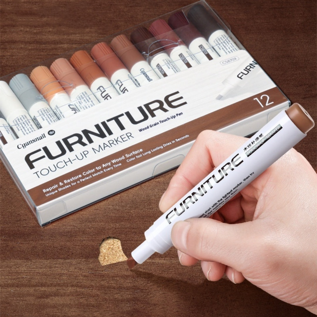 Wood Grain Paint Fixer Oily Marking Repair Scratches Solid Wood Composite Wood Floor Painting Pen
