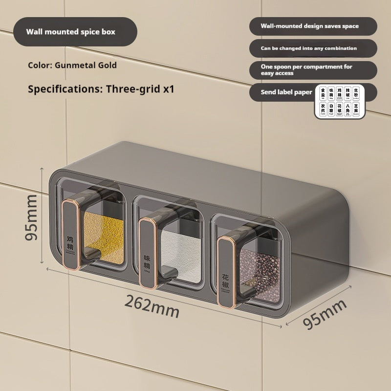 Household Kitchen Wall Hanging Decoration Type Condiment Storage Box