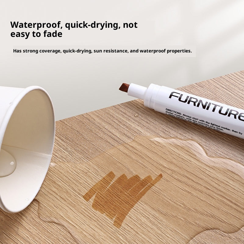 Wood Grain Paint Fixer Oily Marking Repair Scratches Solid Wood Composite Wood Floor Painting Pen