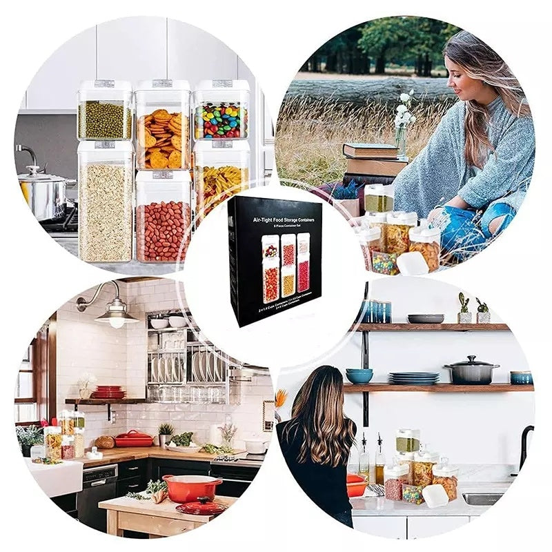 6pcs Set Easy Lock Food Storage