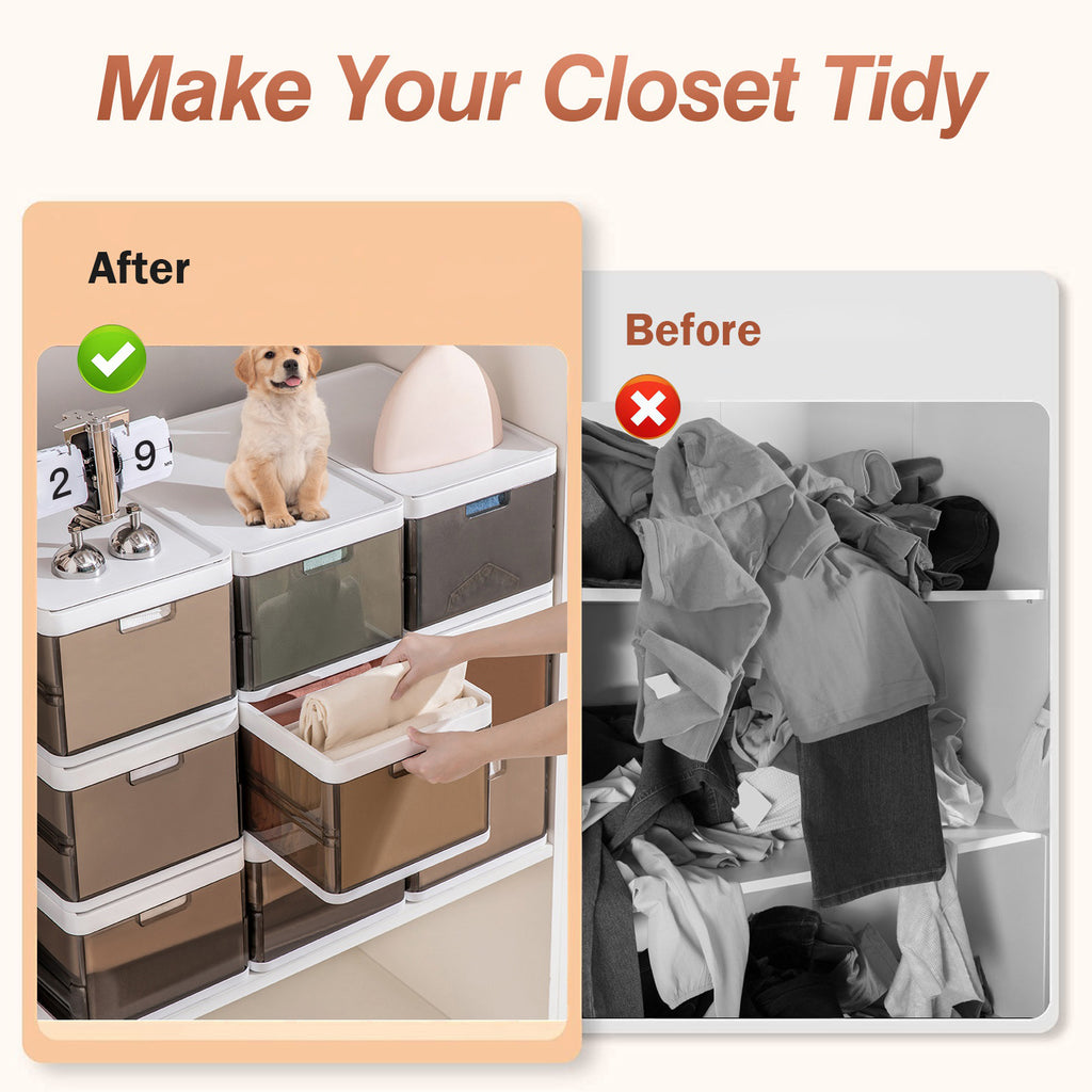 3 Pack Foldable Storage Bin With Lid