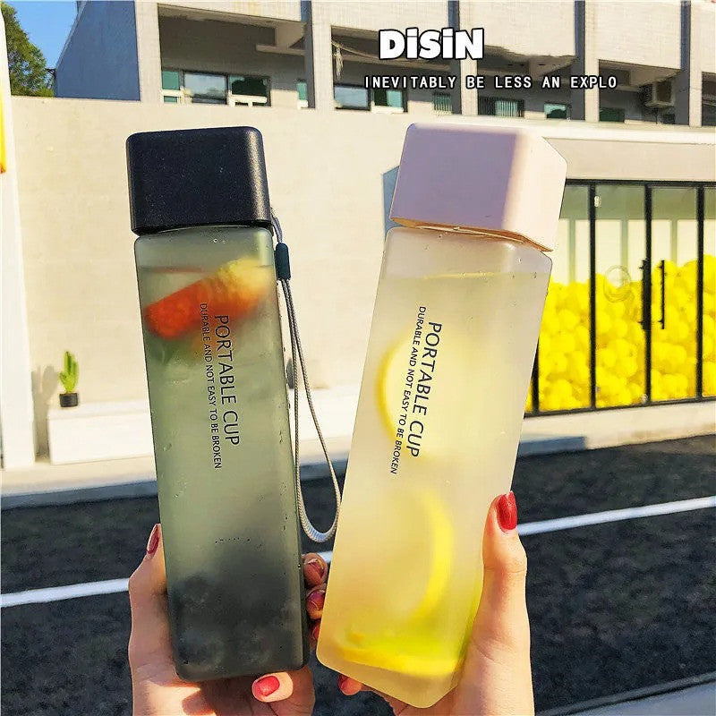 Creative Square Water Bottle Portable