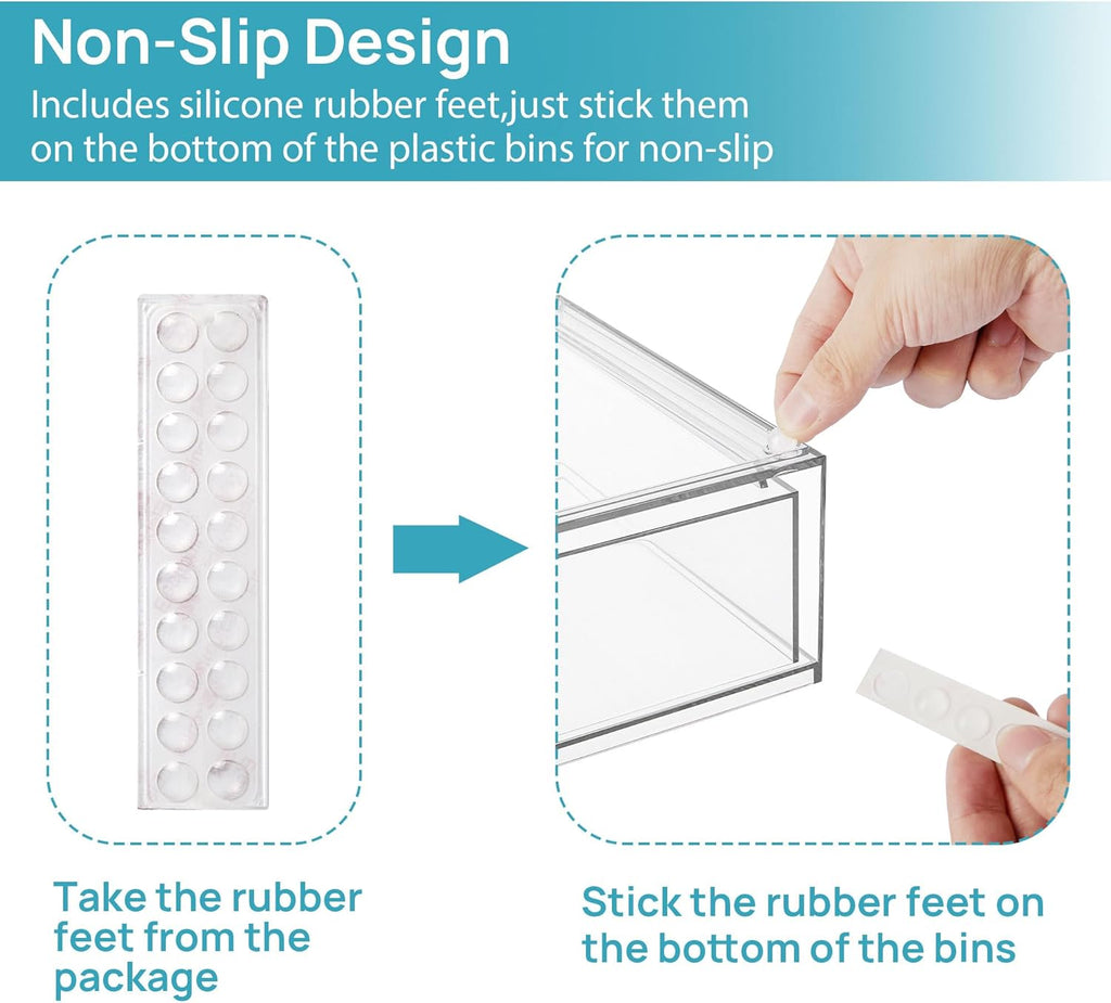 Clear Stackable Storage Drawers